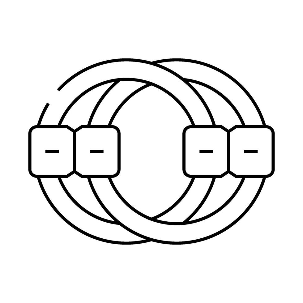 fidget chain toy line icon illustration vector