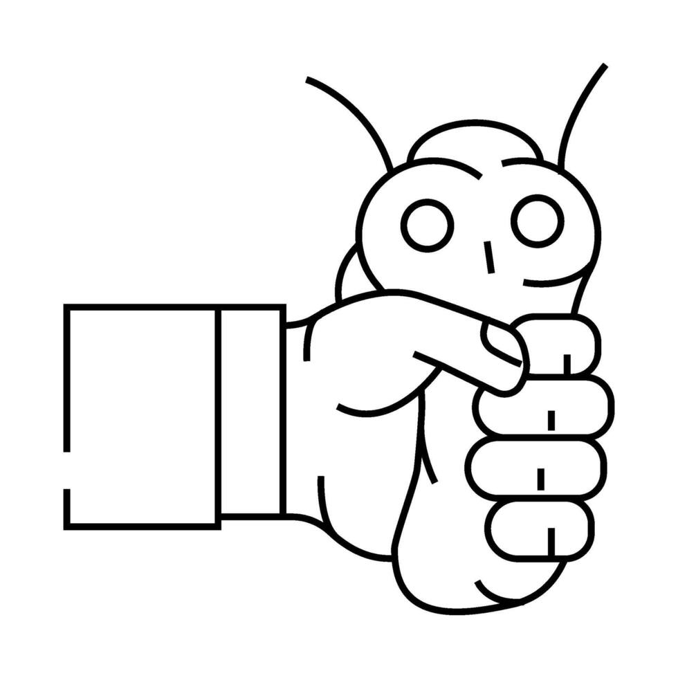 squeeze toy fidget line icon illustration vector