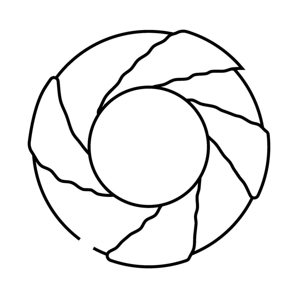 simit turkish bagel cuisine line icon illustration vector