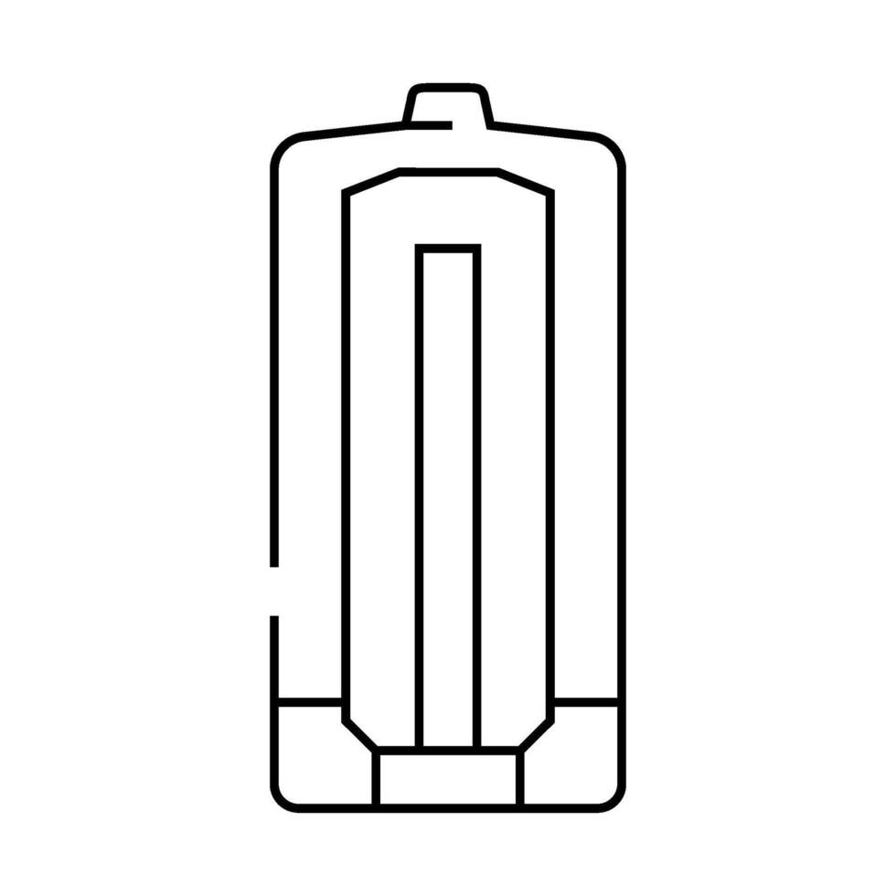 battery components line icon illustration vector
