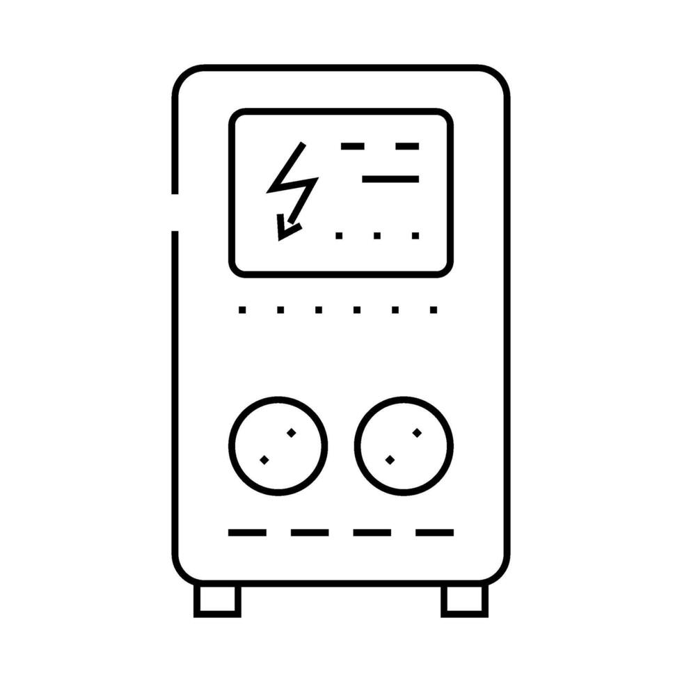 energy backup line icon illustration vector