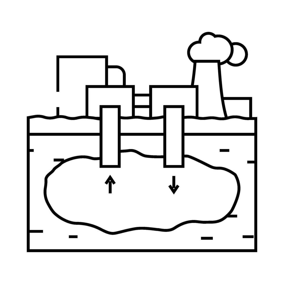 compressed air energy line icon illustration vector