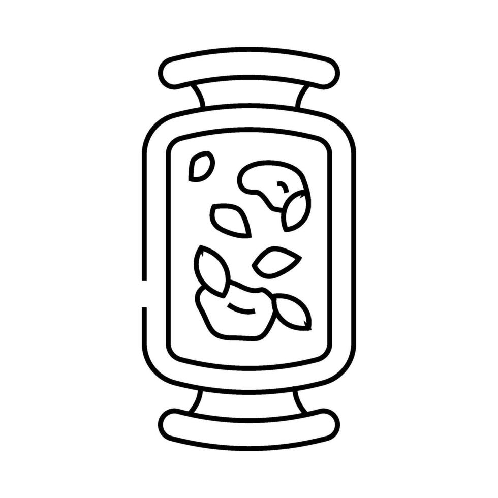 ossobuco stew italian cuisine line icon illustration vector