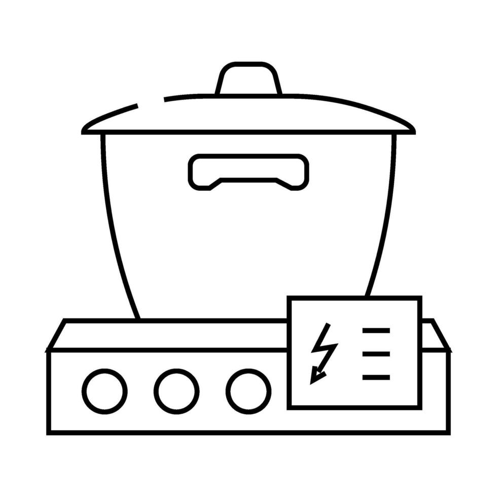 cooking energy efficient line icon illustration vector