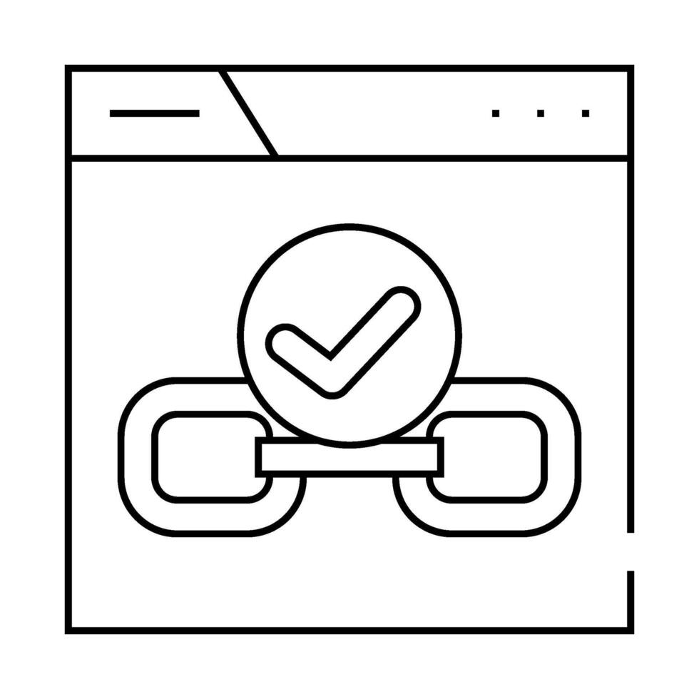 dofollow seo line icon illustration vector