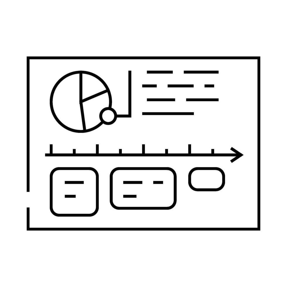 audit time management line icon illustration vector