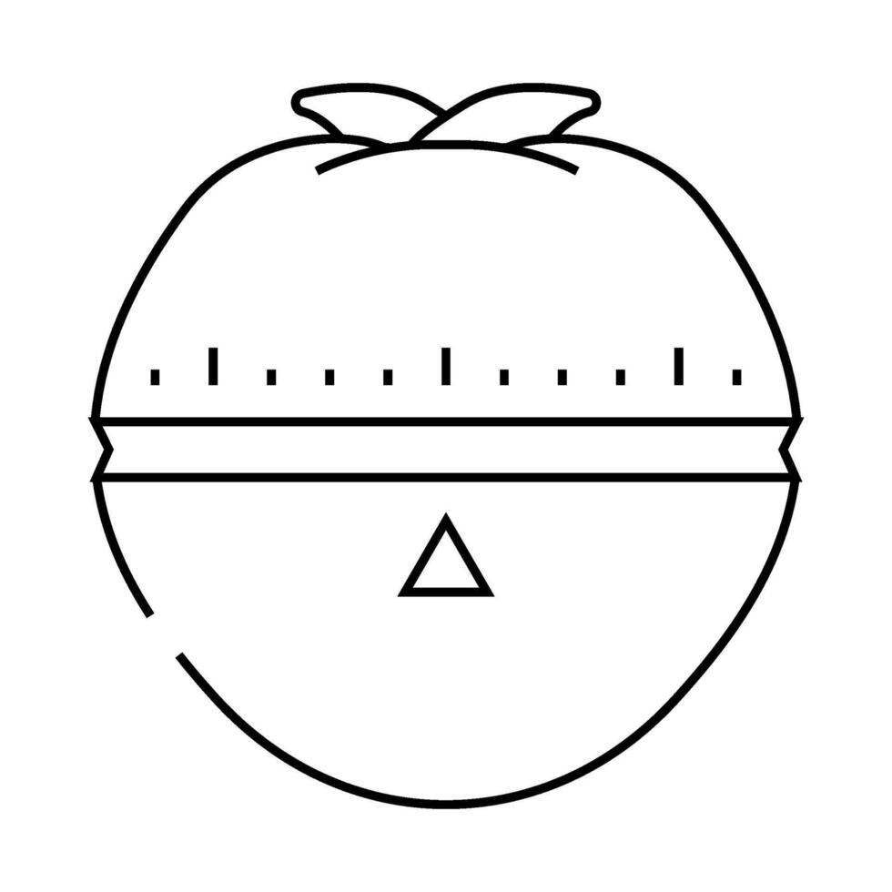 pomodoro technique time management line icon illustration vector