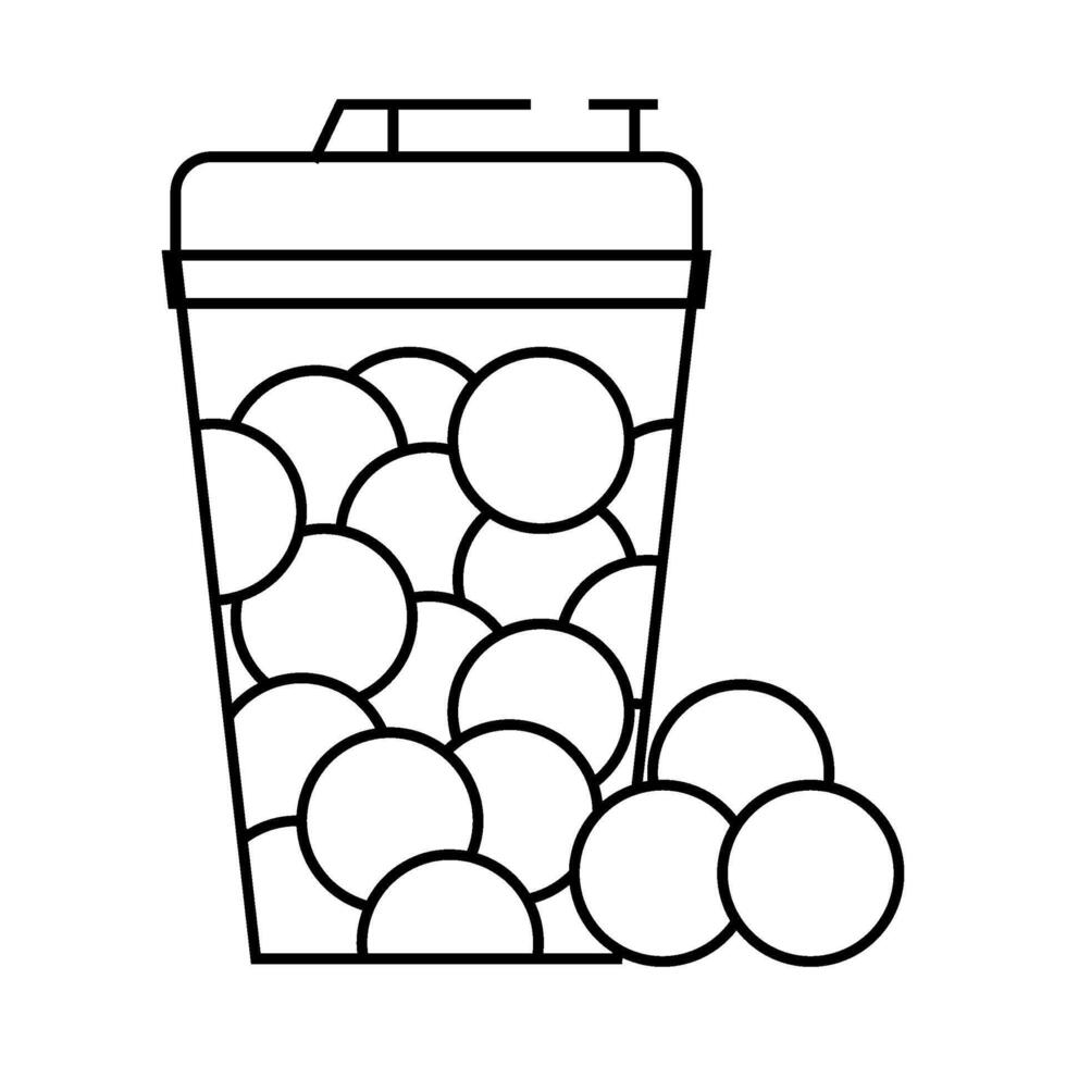 ammo paintball game line icon illustration vector