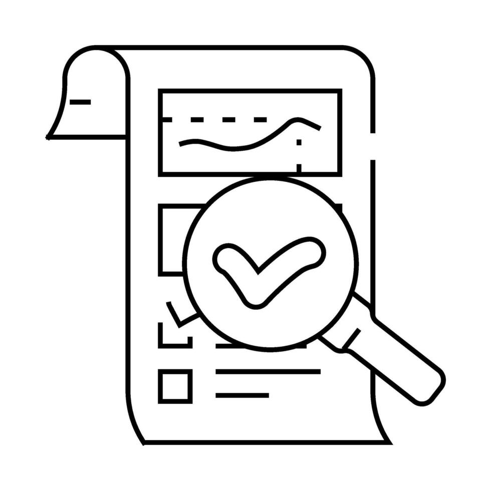 seo audit line icon illustration vector