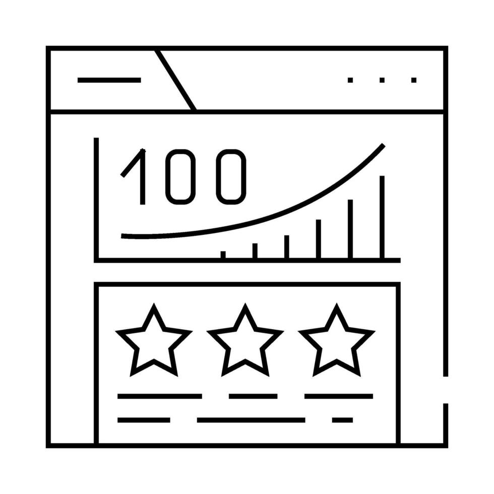 page authority seo line icon illustration vector