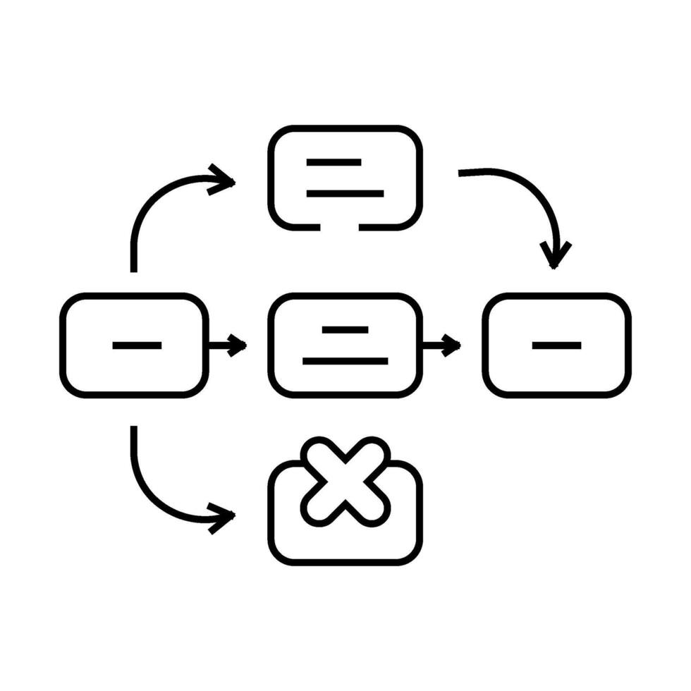 guerrilla testing ux ui design line icon illustration vector