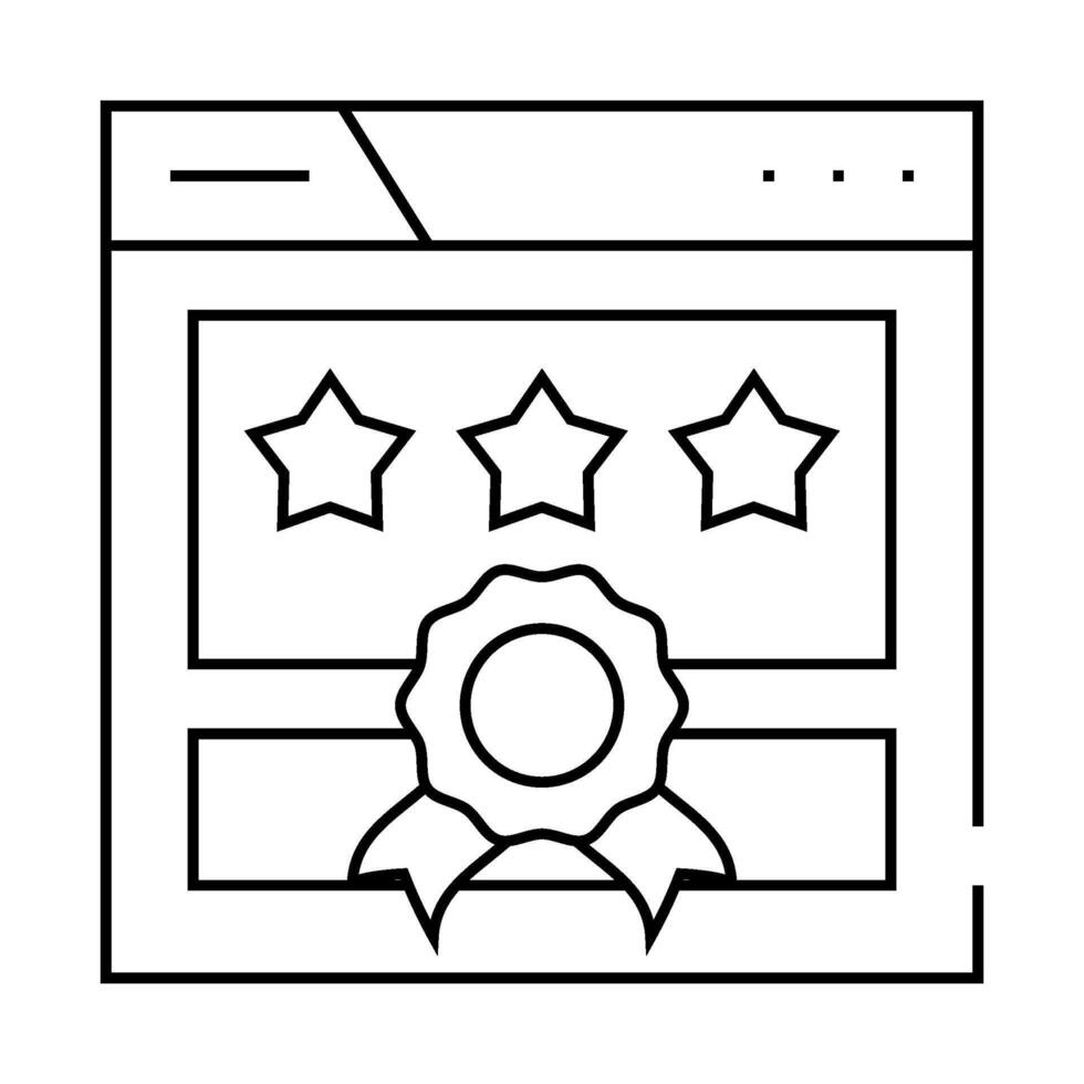 page authority seo line icon illustration vector