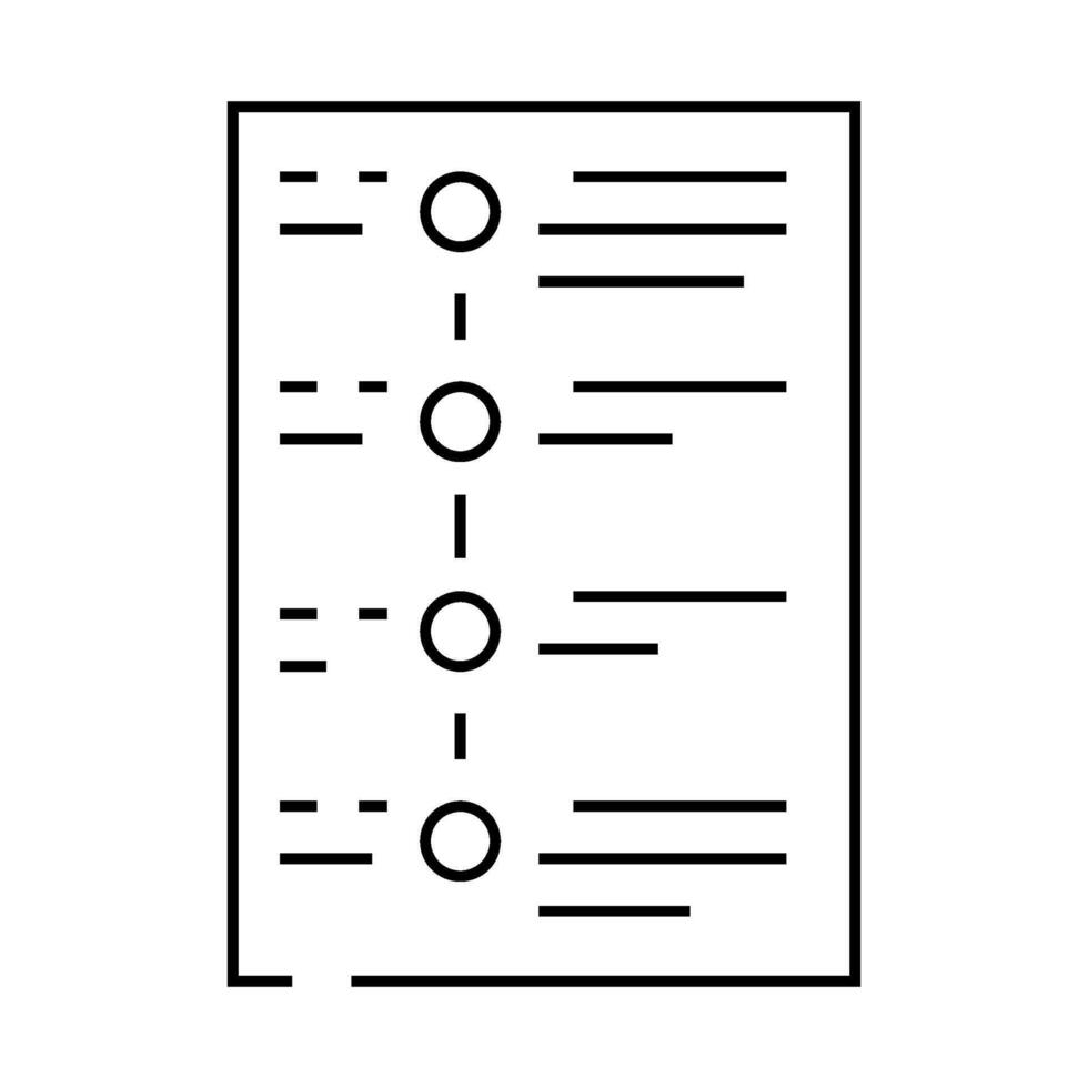event schedule line icon illustration vector