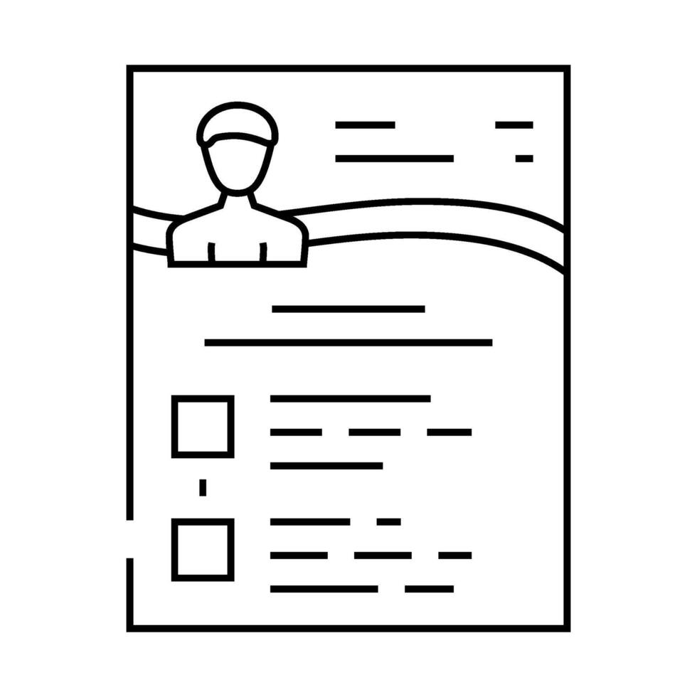 keynote speaker line icon illustration vector