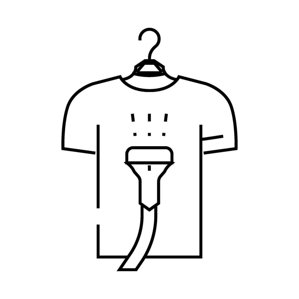 dry cleaning line icon illustration vector