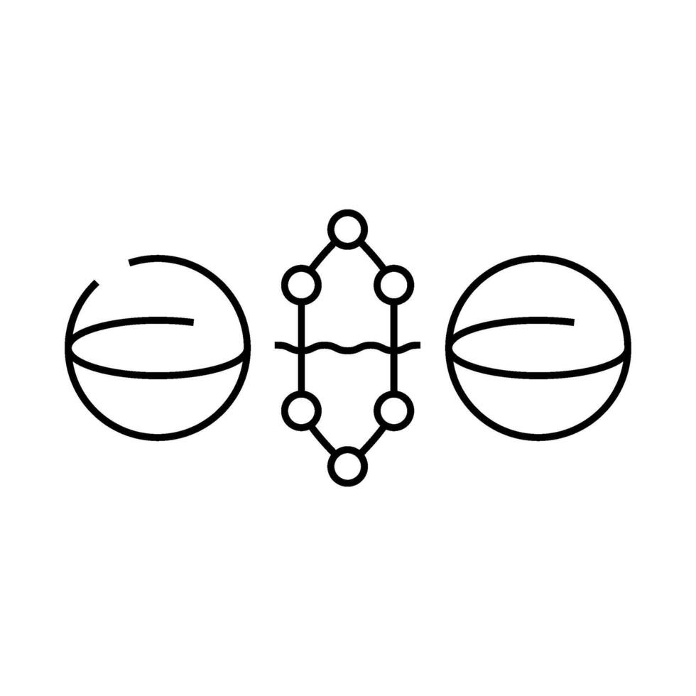 gate quantum technology line icon illustration vector