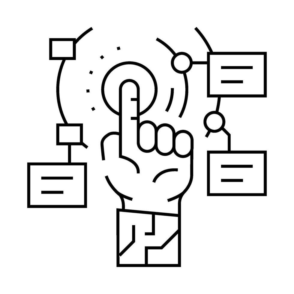cutting edge technology tech enthusiast line icon illustration vector