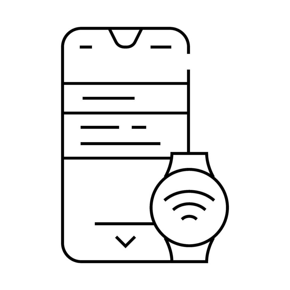 smart device tech enthusiast line icon illustration vector