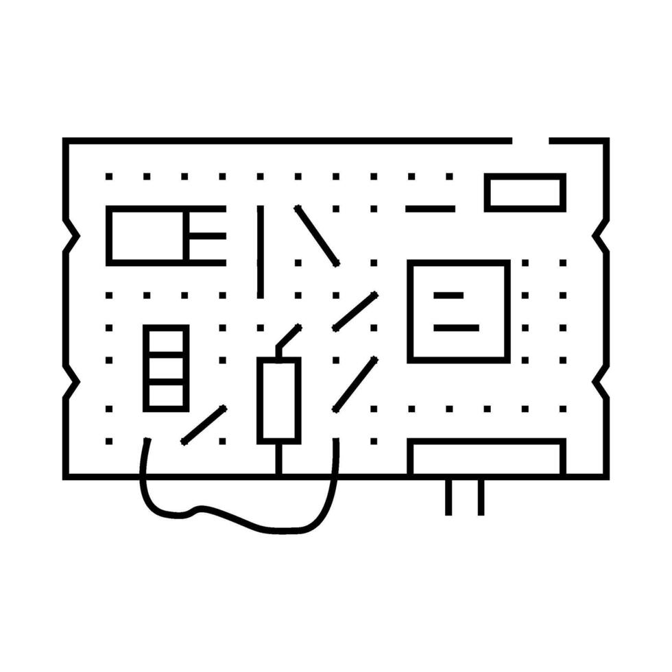 diy electronics tech enthusiast line icon illustration vector