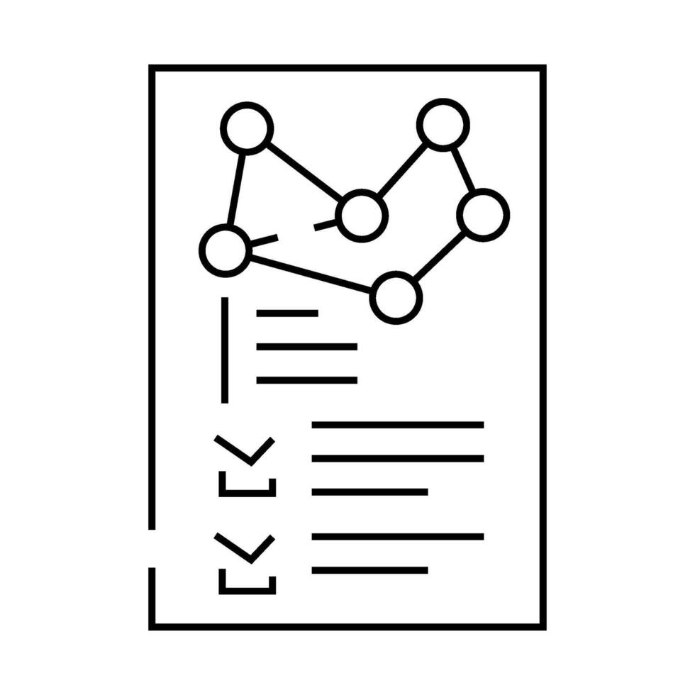 requirement gathering analyst line icon illustration vector