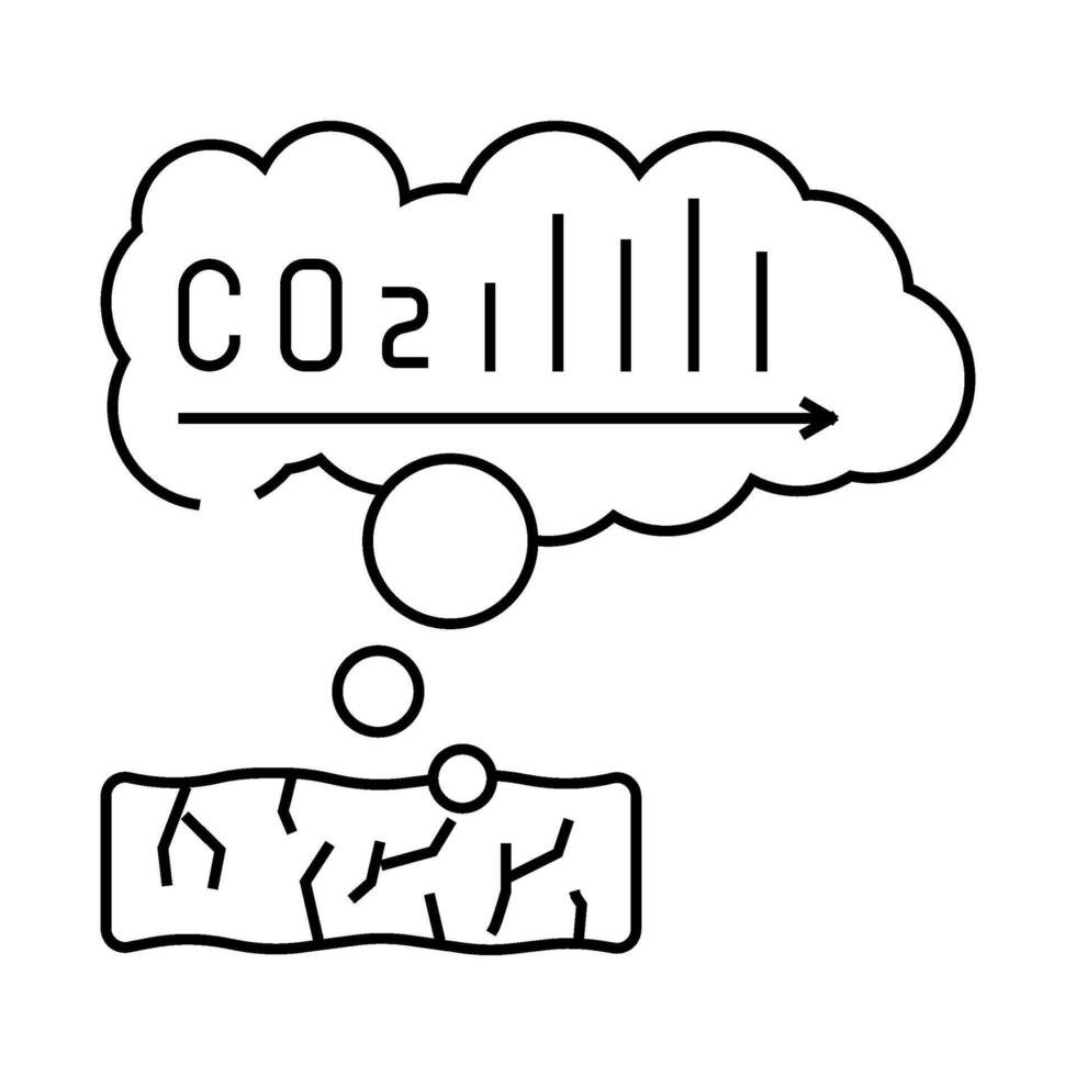 emissions wood pellets line icon illustration vector