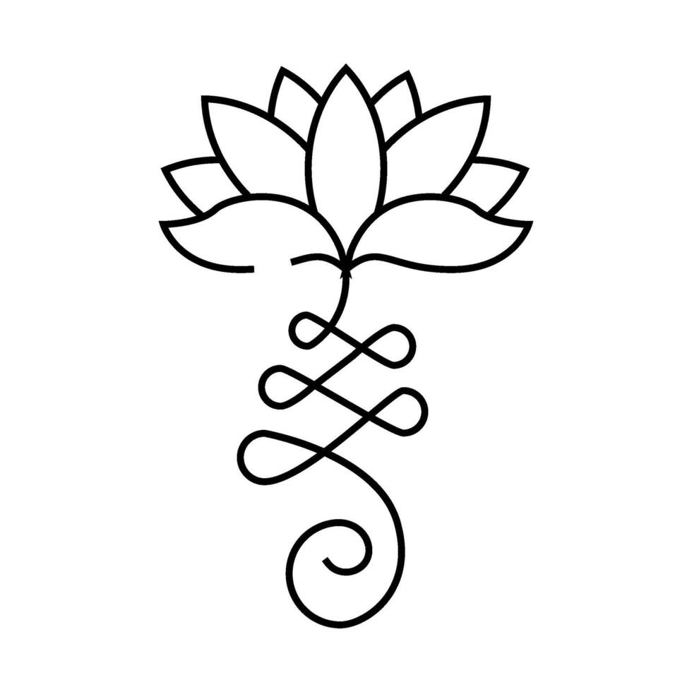 enlightenment buddhism line icon illustration vector