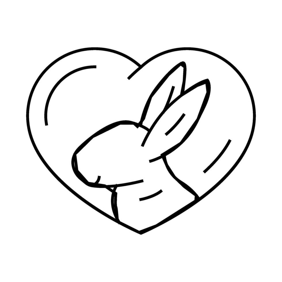 cruelty free product label warning line icon illustration vector
