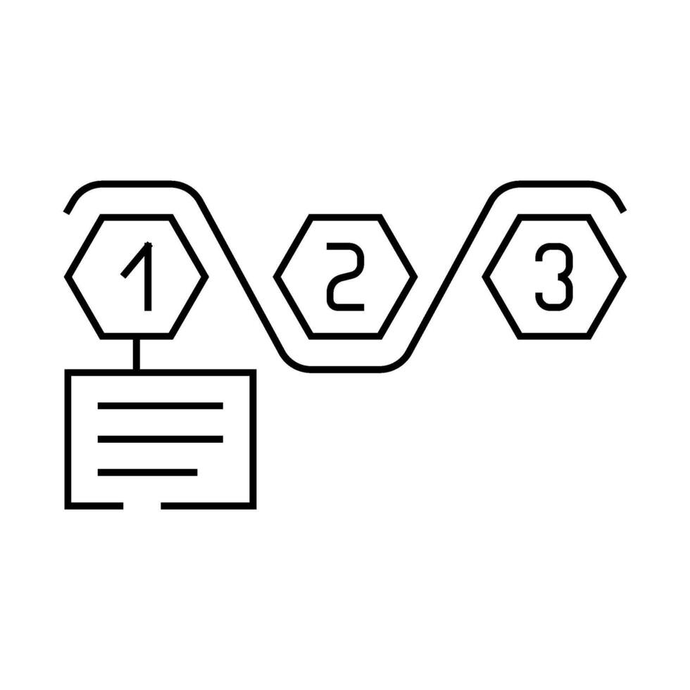 streamlining business process line icon illustration vector