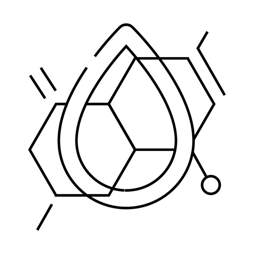 clean formula label product caution line icon illustration vector