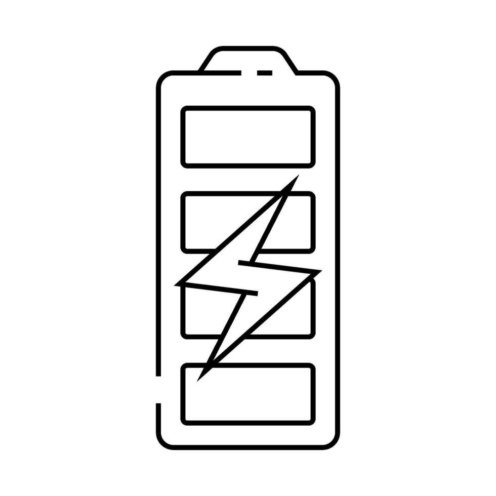pre charged label product caution line icon illustration vector