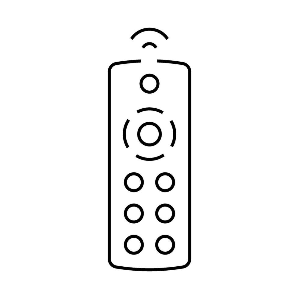 remote control label product caution line icon illustration vector