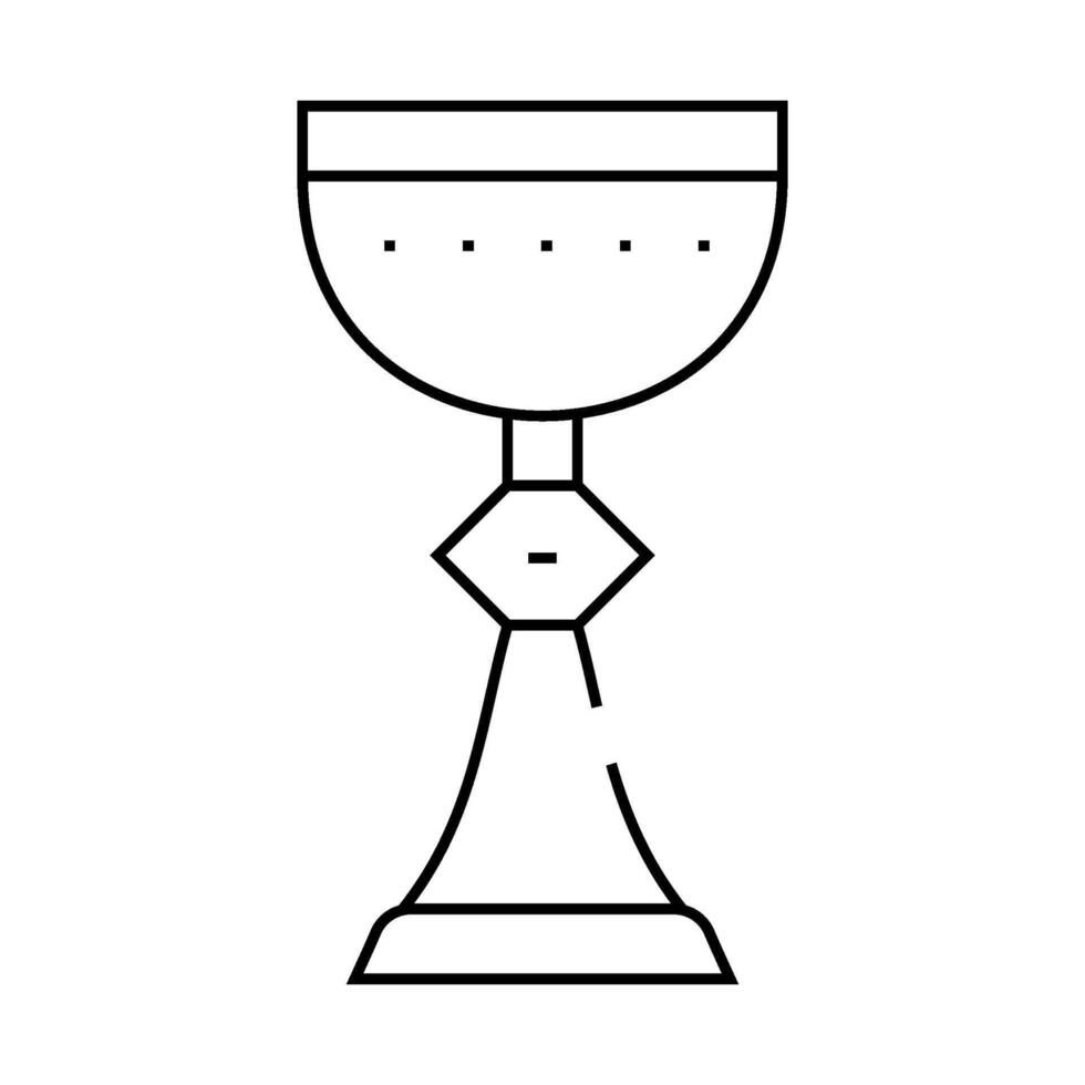 cup goblet line icon black illustration vector