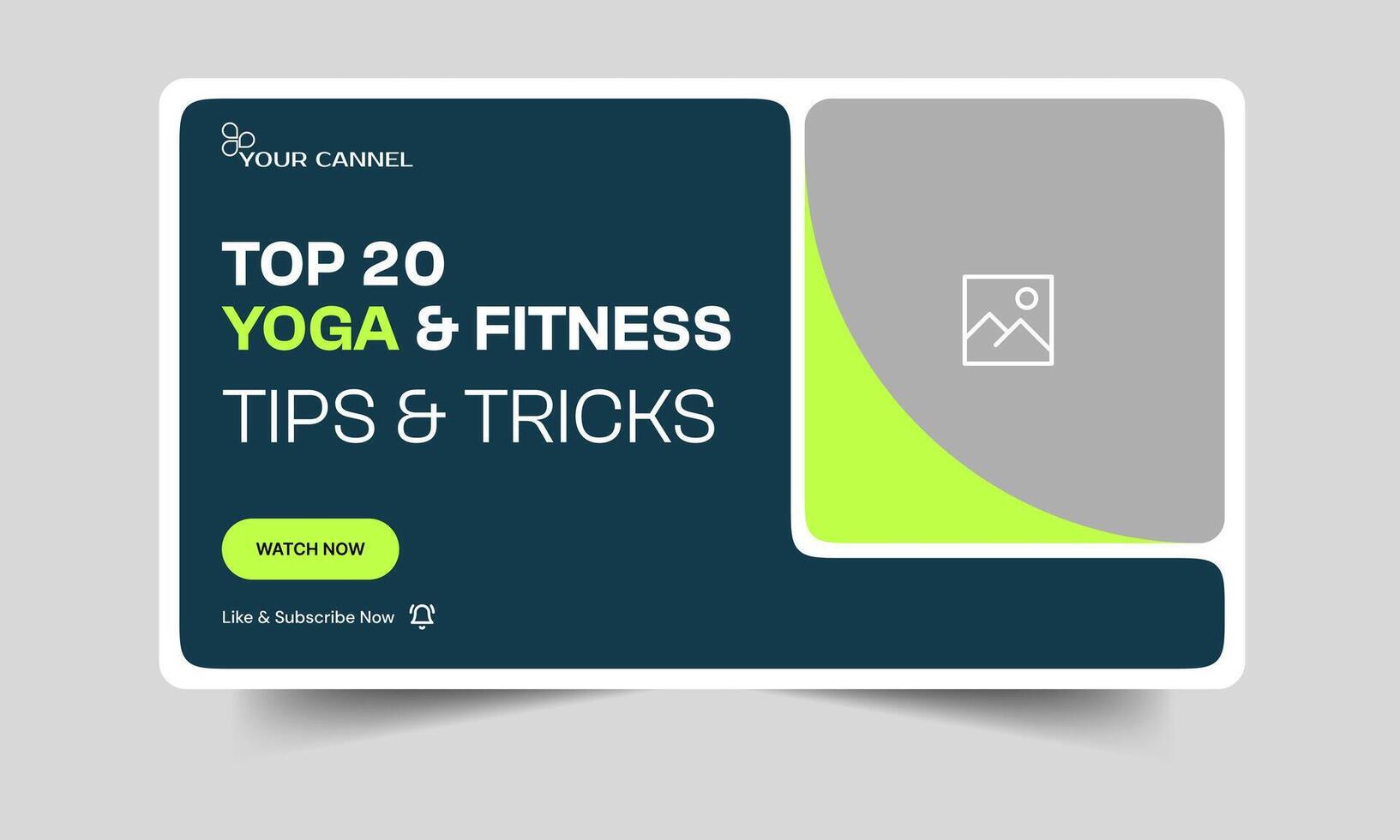 Body fitness tips and tricks thumbnail banner design, fully customizable eps 10 file format vector