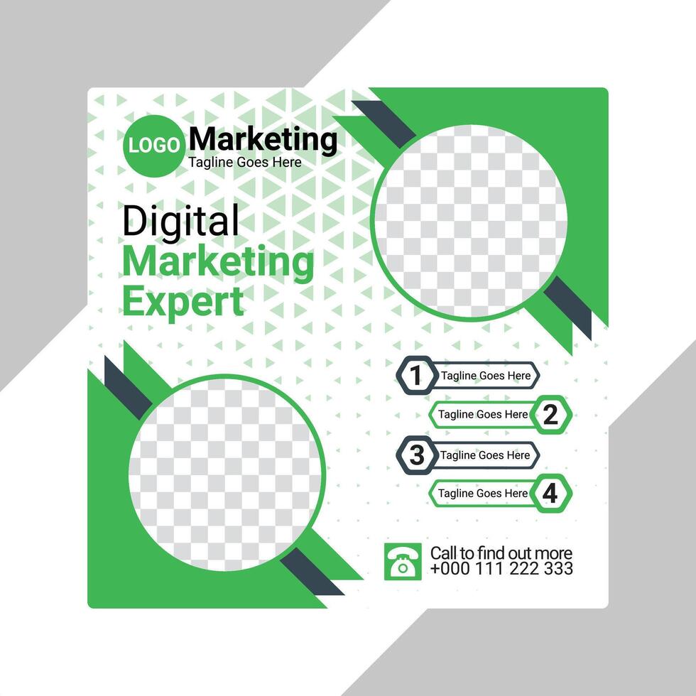 digital marketing and social media ads vector