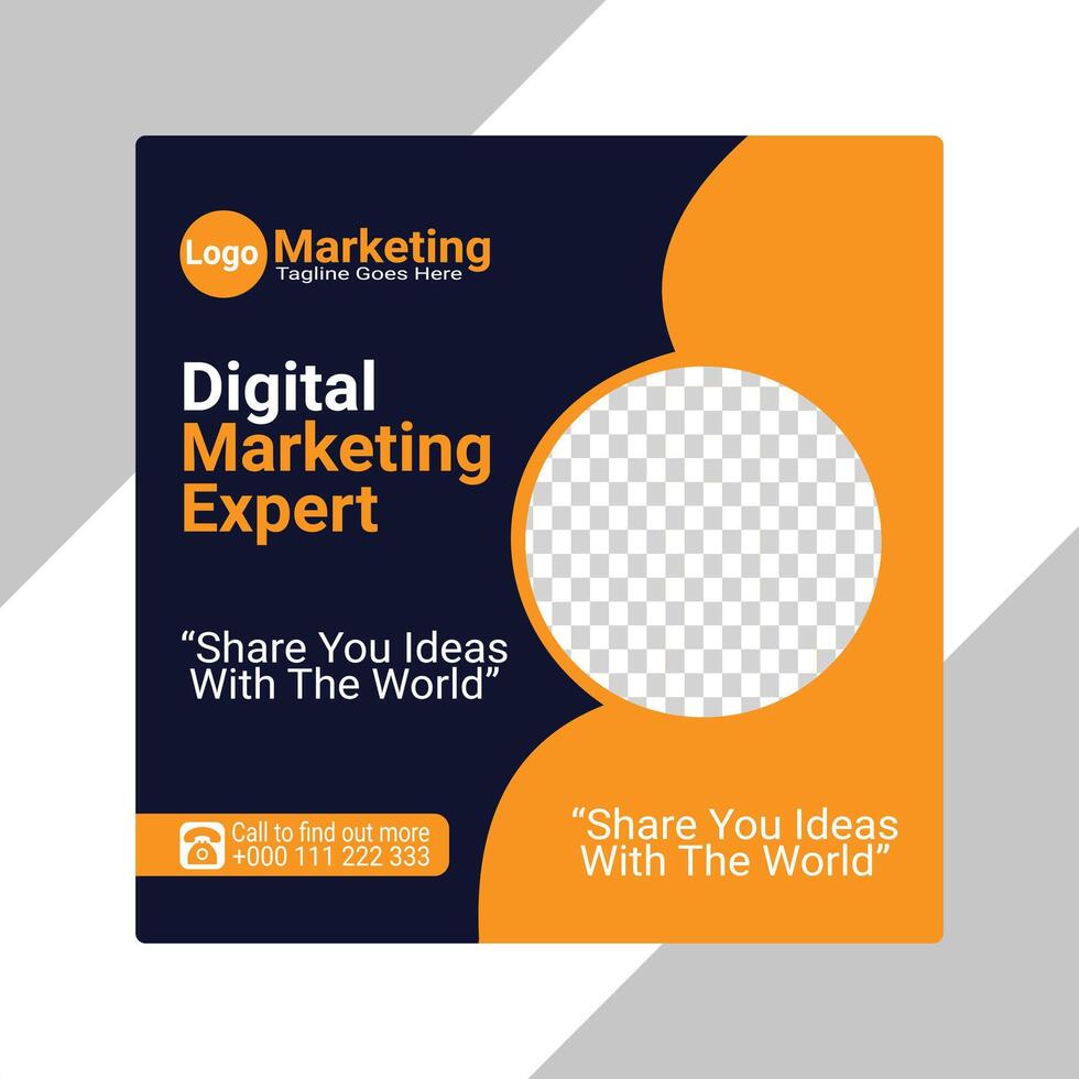 digital marketing and social media ads vector