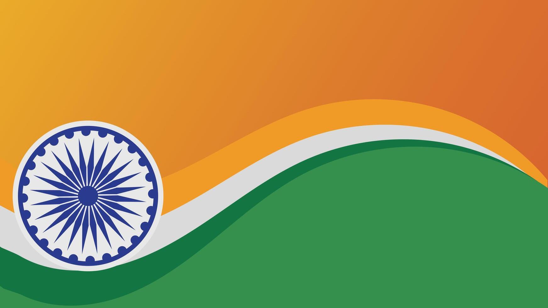 India Independence Day Template Design Illustration. Suitable for greeting card, poster and banner. vector