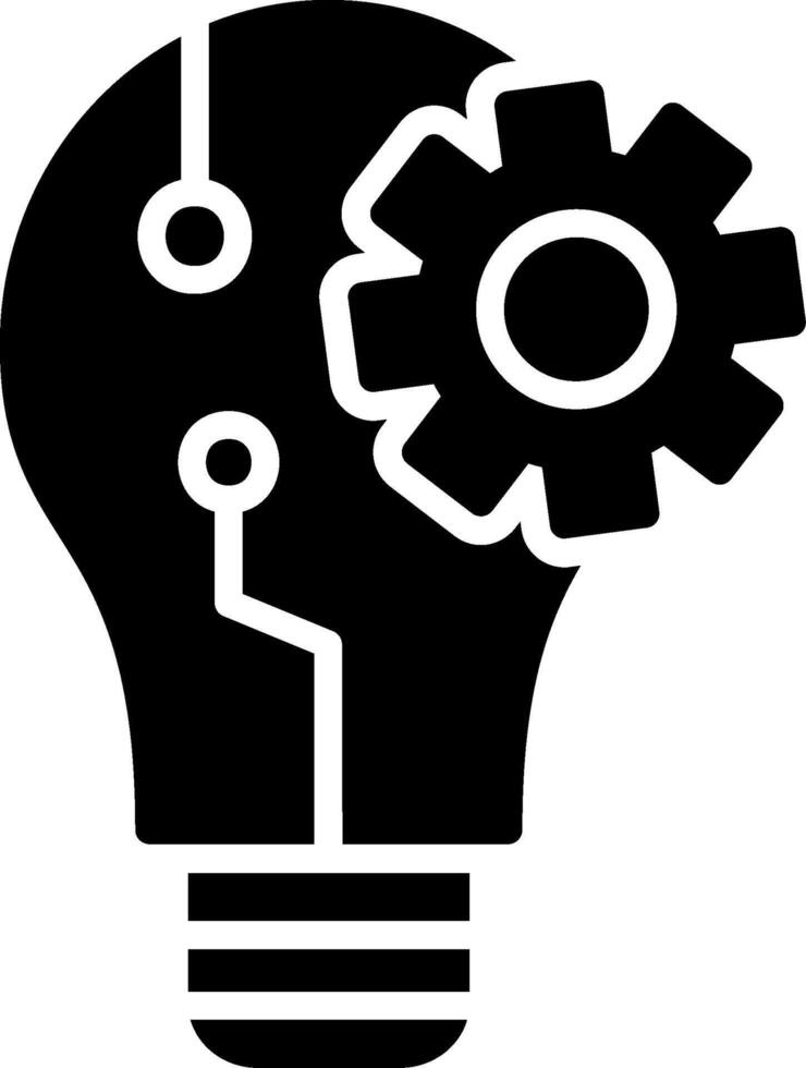 Idea Glyph Icon Design vector