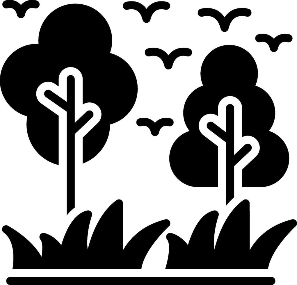 Nature Glyph Icon Design vector