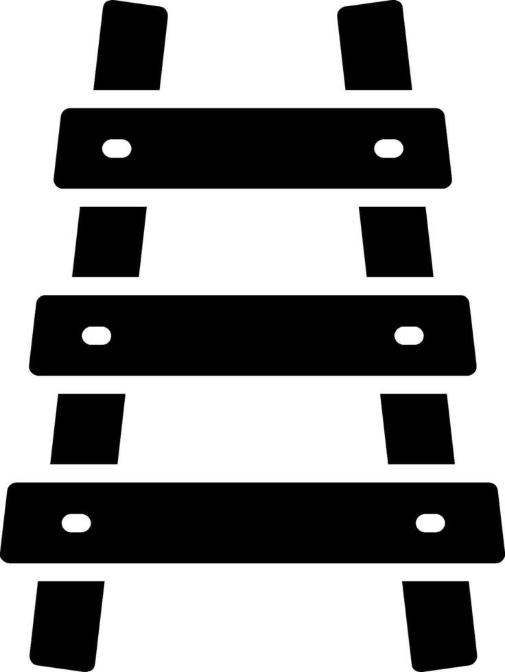 Railroad Glyph Icon Design vector