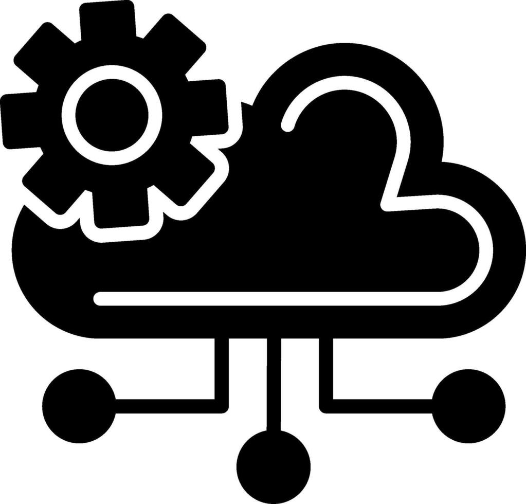 Management Glyph Icon Design vector