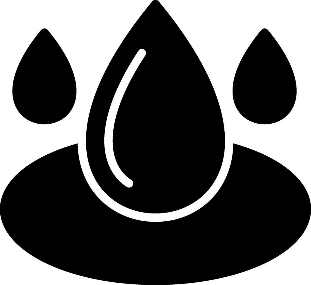 Water Glyph Icon Design vector