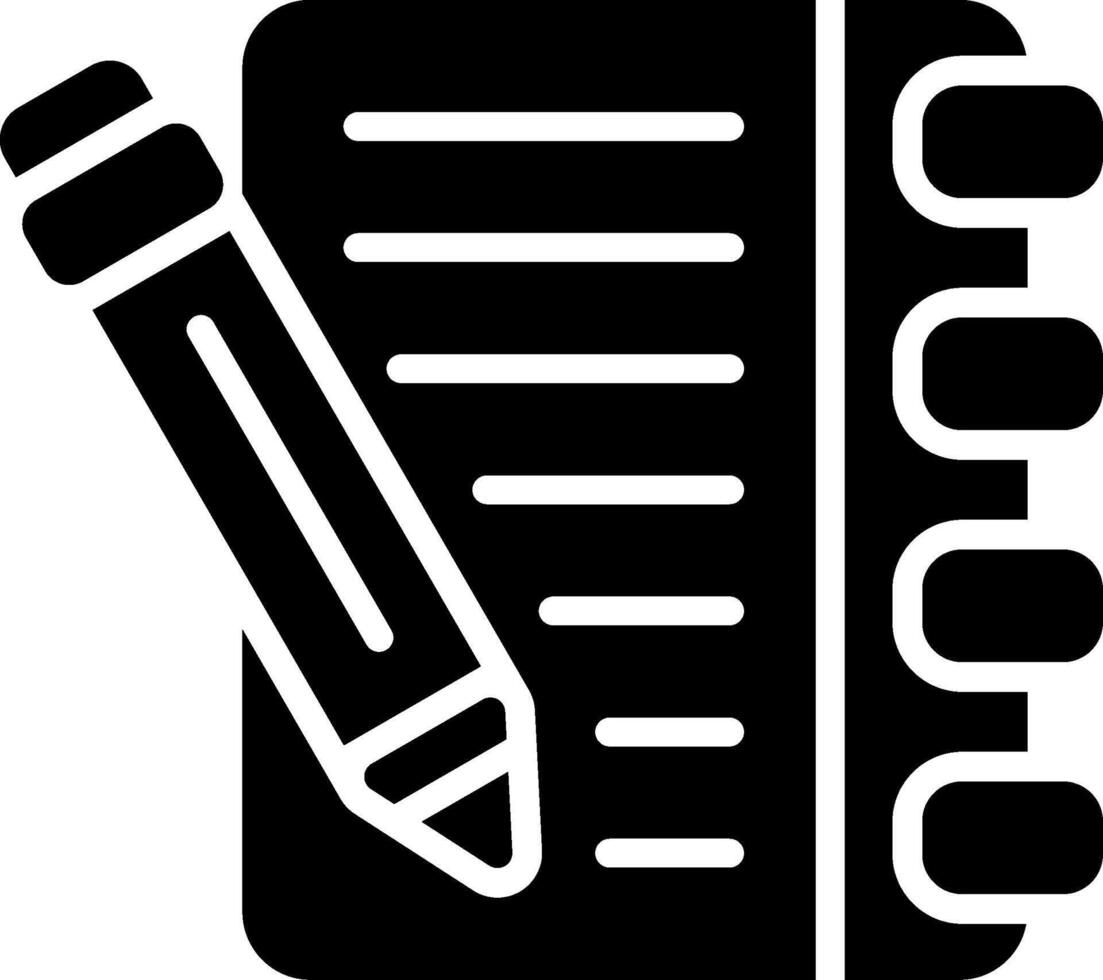 Guest Book Glyph Icon Design vector