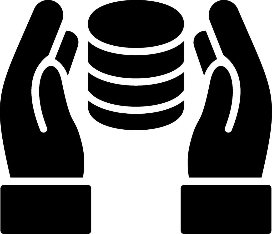 Value Glyph Icon Design vector