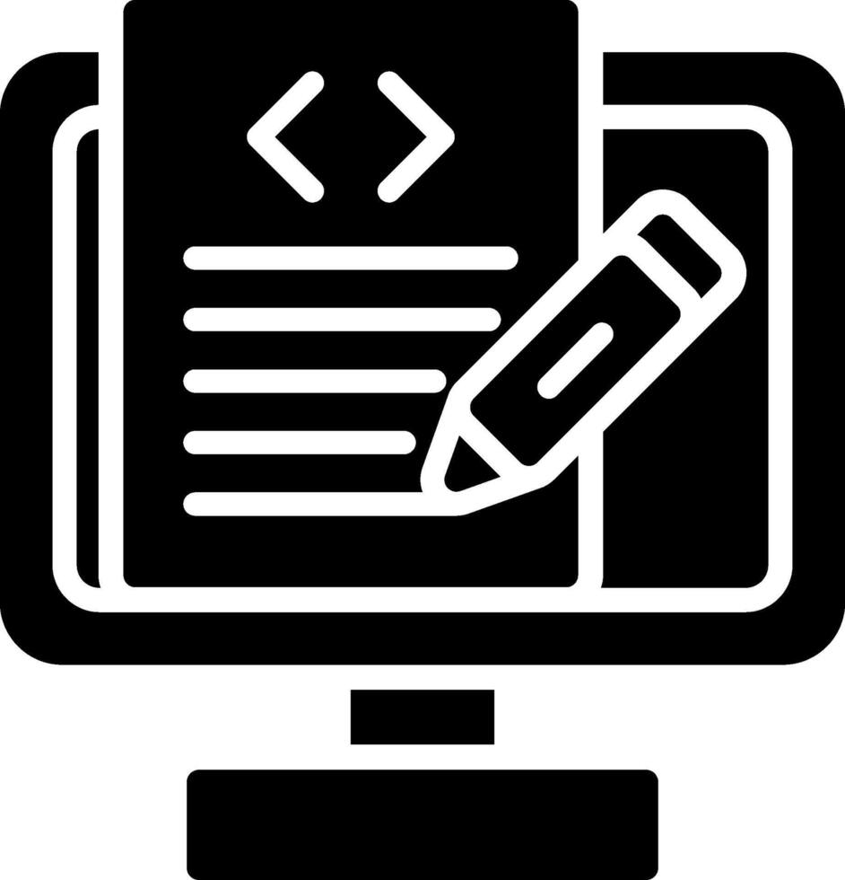 Content Glyph Icon Design vector