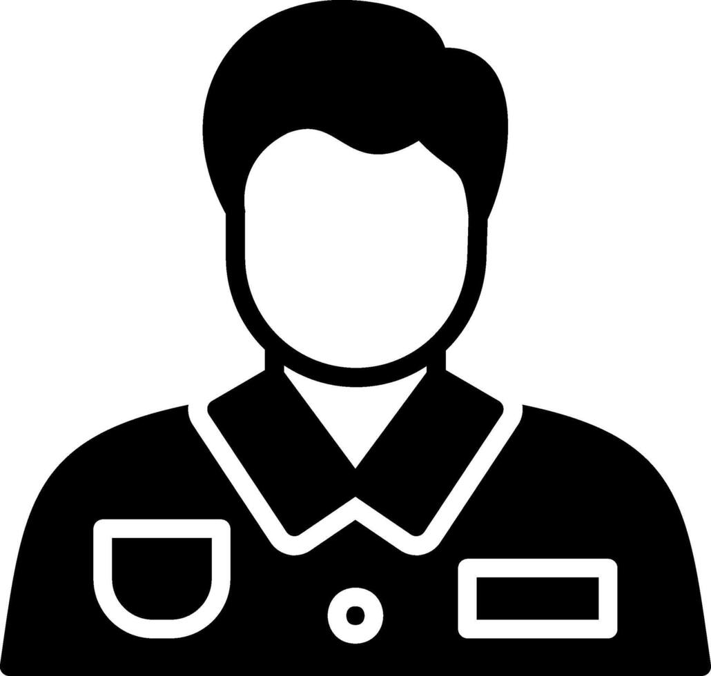Employee Glyph Icon Design vector