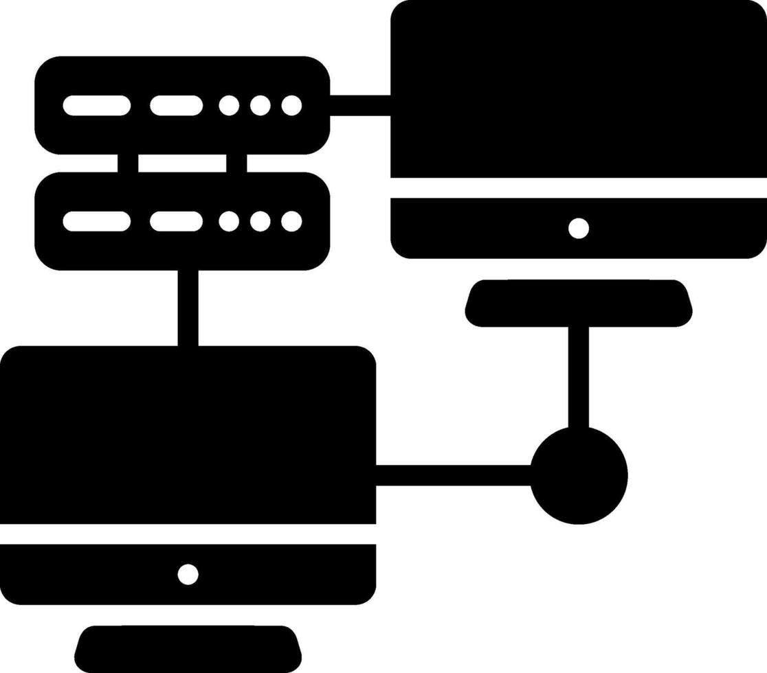 Lan Glyph Icon Design vector
