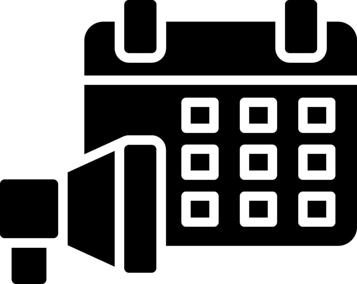 Marketing Glyph Icon Design vector