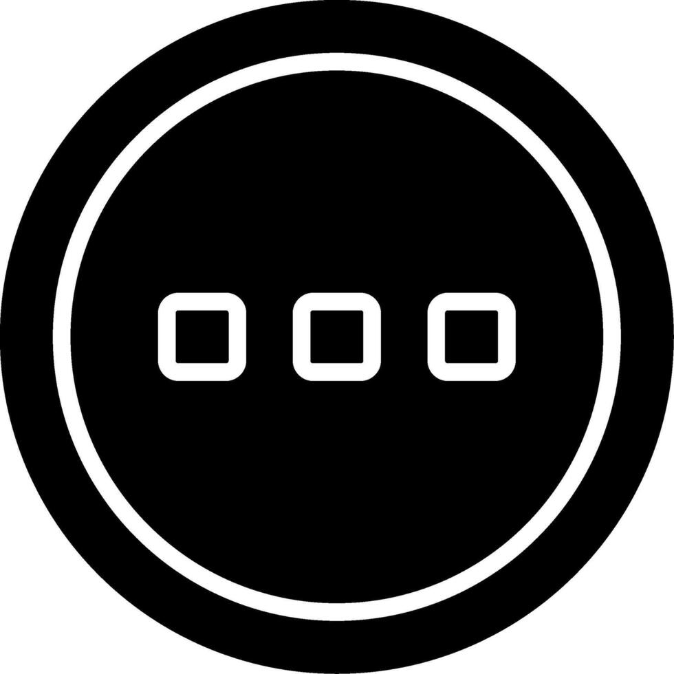 More Glyph Icon Design vector