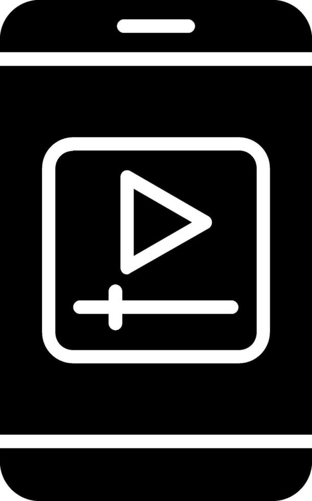 Player Glyph Icon Design vector