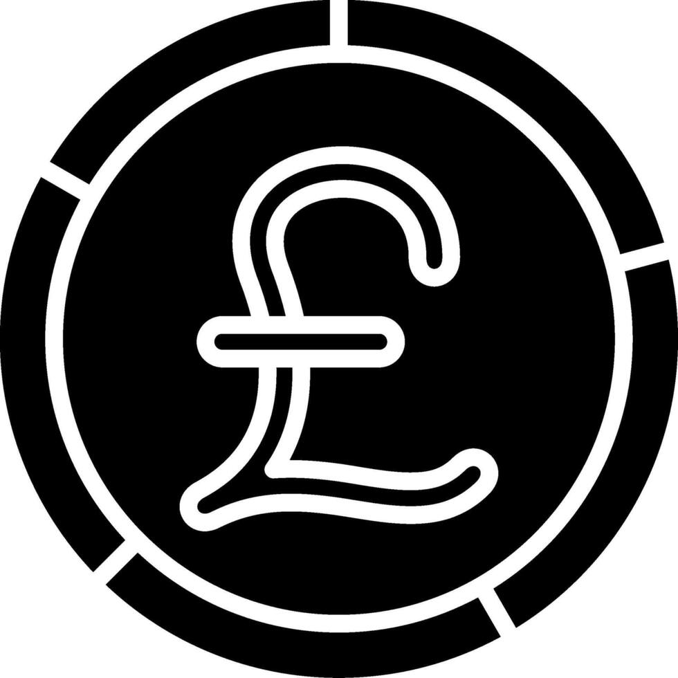 Pound Glyph Icon Design vector